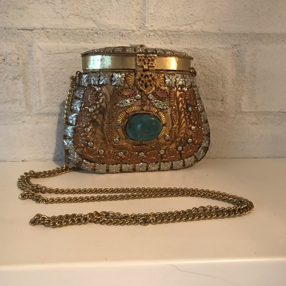 Vintage gemstone purse